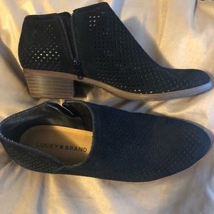 Lucky brand black booties